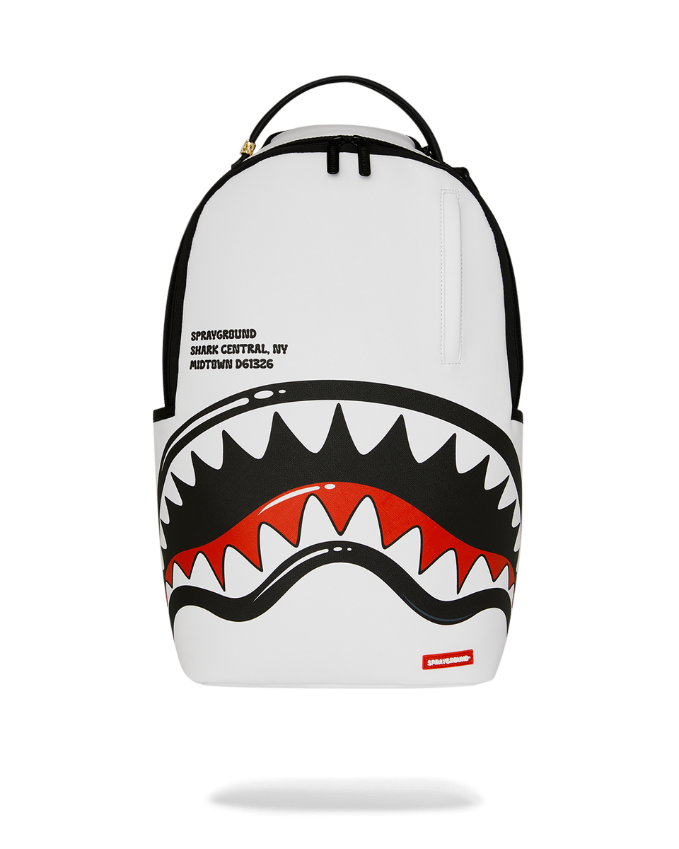 SHARK CENTRAL BUBBLE SHARK (WHT) BACKPACK – SPRAYGROUND®