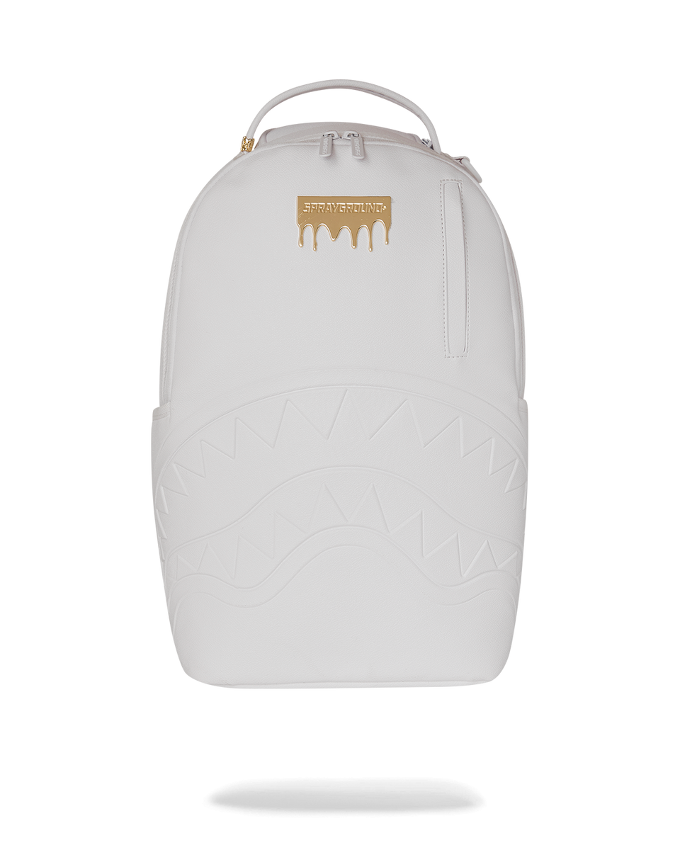 GOLD BRICK LUXE WHITE BACKPACK – SPRAYGROUND®