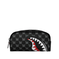 SPRAYGROUND® POUCH SHARKS IN PARIS WTF BUBBLY BLACK CHECK POUCH