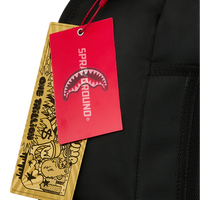 SPRAYGROUND® BACKPACK SHARK CENTRAL BLACK NYLON CAMO EMBOSSED SHARK BACKPACK