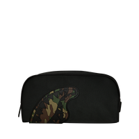 SPRAYGROUND® BACKPACK SHARK CENTRAL BLACK NYLON CAMO EMBOSSED SHARK POUCH