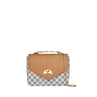 SPRAYGROUND® HANDBAG EMBOSSED CREAM CHECK HANDBAG