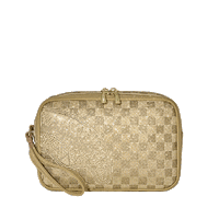 SPRAYGROUND® TOILETRY 2 TONE GOLD TRINITY TOILETRY BRICK