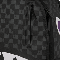 SPRAYGROUND® BACKPACK REVERSE MODE - PURPLE VELOUR TO BLACK CHECK BACKPACK