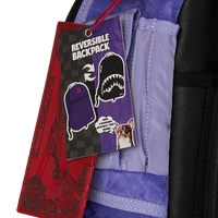 SPRAYGROUND® BACKPACK REVERSE MODE - PURPLE VELOUR TO BLACK CHECK BACKPACK