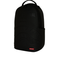 SPRAYGROUND® BACKPACK SHARK CENTRAL EMBOSSED BLACK NYLON BACKPACK