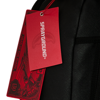 SPRAYGROUND® BACKPACK SHARK CENTRAL EMBOSSED BLACK NYLON BACKPACK