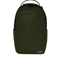SPRAYGROUND® BACKPACK SHARK CENTRAL EMBOSSED GREEN NYLON BACKPACK