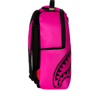 SPRAYGROUND® BACKPACK SHARK CENTRAL WHITE STENCIL SHARK PINK NYLON BACKPACK