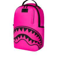 SPRAYGROUND® BACKPACK SHARK CENTRAL WHITE STENCIL SHARK PINK NYLON BACKPACK