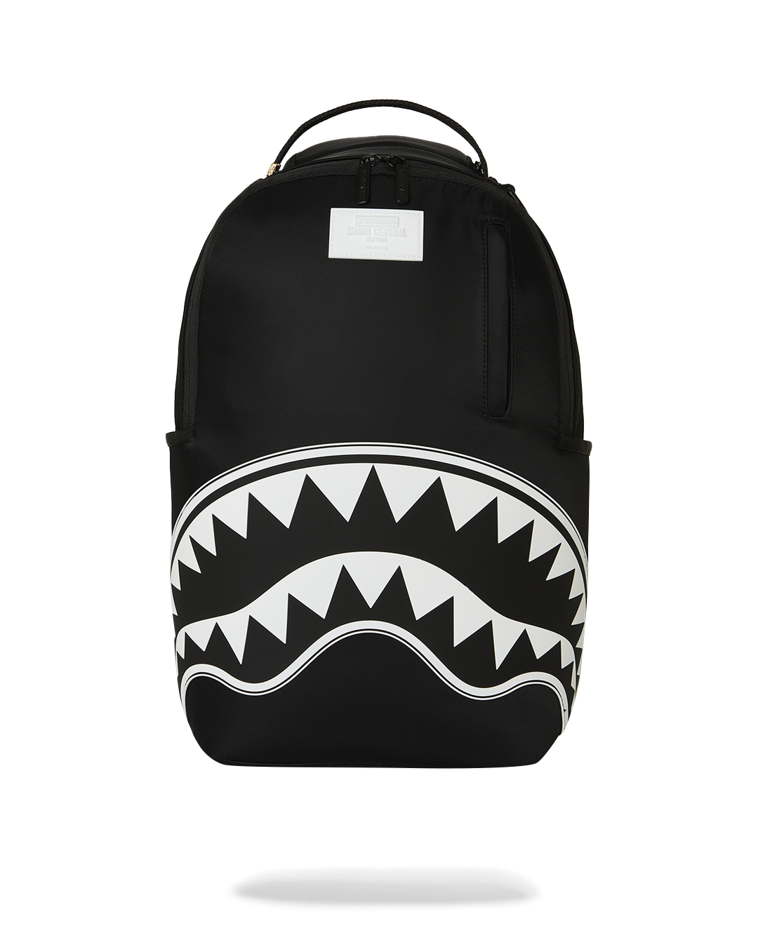 black and white non-leather backpack Fydelity Indy Checkmate Mini Two side mesh pockets let them stash their water bottle with ease Wild Black and White Organic