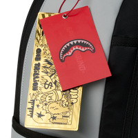 SPRAYGROUND® BACKPACK SHARK CENTRAL TONAL GRAY NYLON BACKPACK