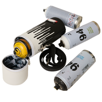WYNWOOD WALLS COLLAB WATER BOTTLE OR SPRAYCAN HOLDER (BLK/WHT)