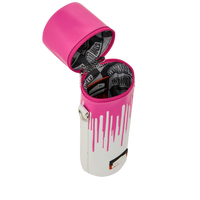 WYNWOOD WALLS COLLAB WATER BOTTLE OR SPRAYCAN HOLDER (WHT/PNK)
