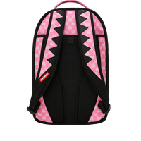 SPRAYGROUND® BACKPACK PINK CHECK CLEAR MOUTH BACKPACK