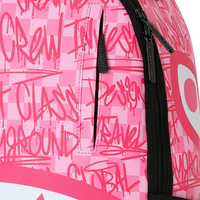 SPRAYGROUND® BACKPACK PINK CHECK GRAFFITI BACKPACK