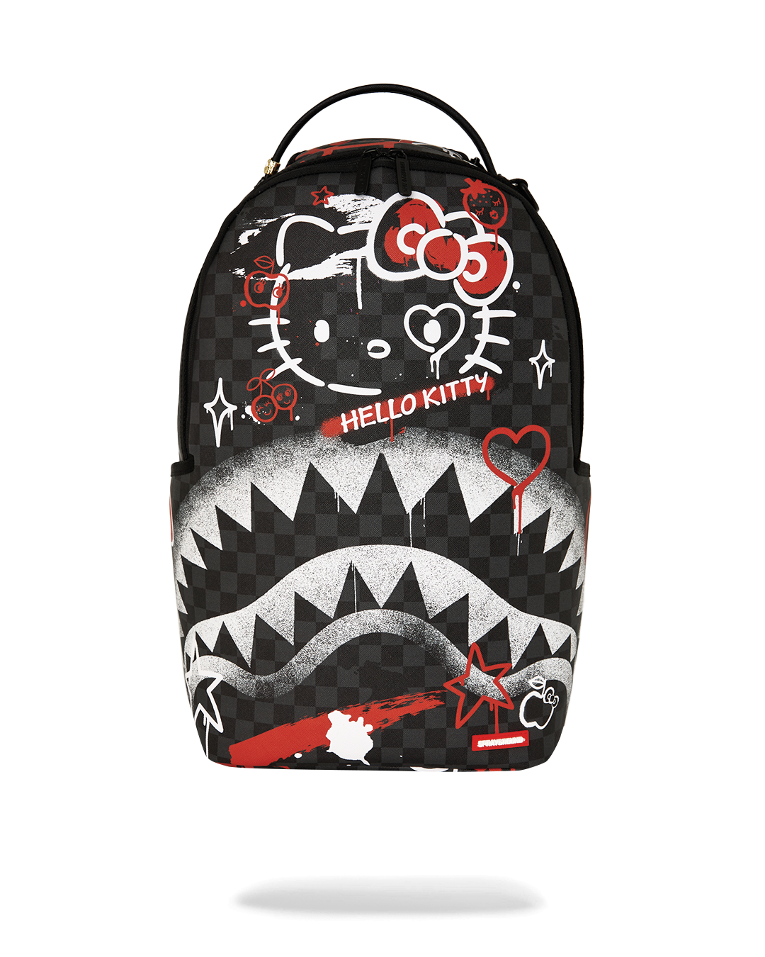 hello kitty graffiti backpack Pink Western All-over Print front pocket and back straps. Hello Kitty Graffiti Backpack |