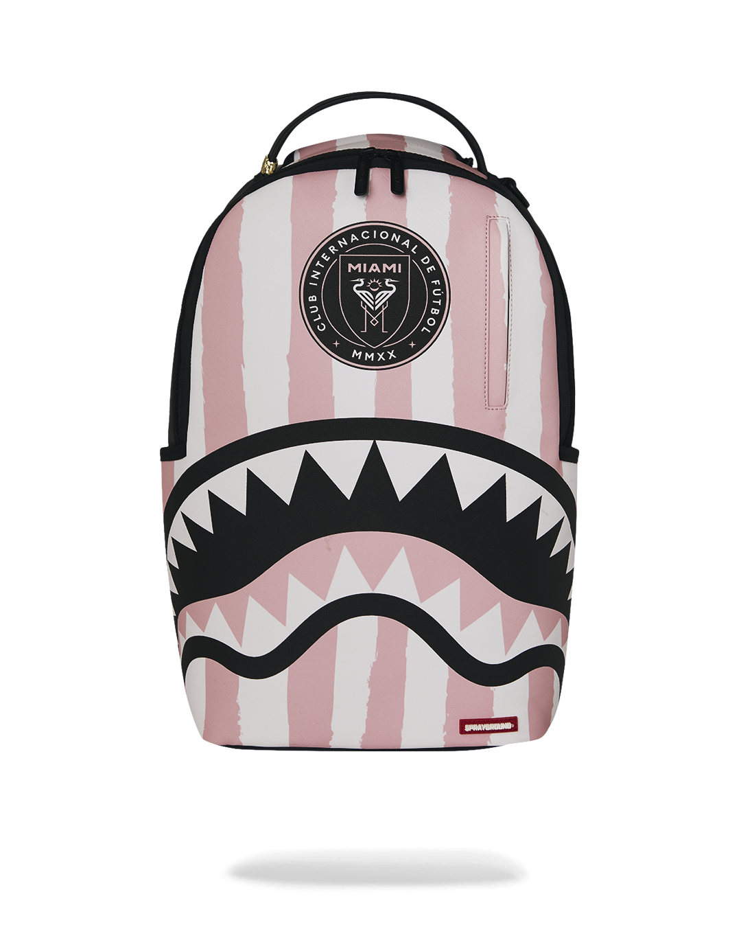 black leather backpack with pink with stipes MLS COLLAB mule Rod Holder for Jon Made from full grain Rod Action-Power:Fast-Medium Light & Medium