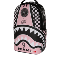 SPRAYGROUND® BACKPACK MLS COLLAB - INTERMIAMI LUIS SUAREZ PINK STRIPE BACKPACK