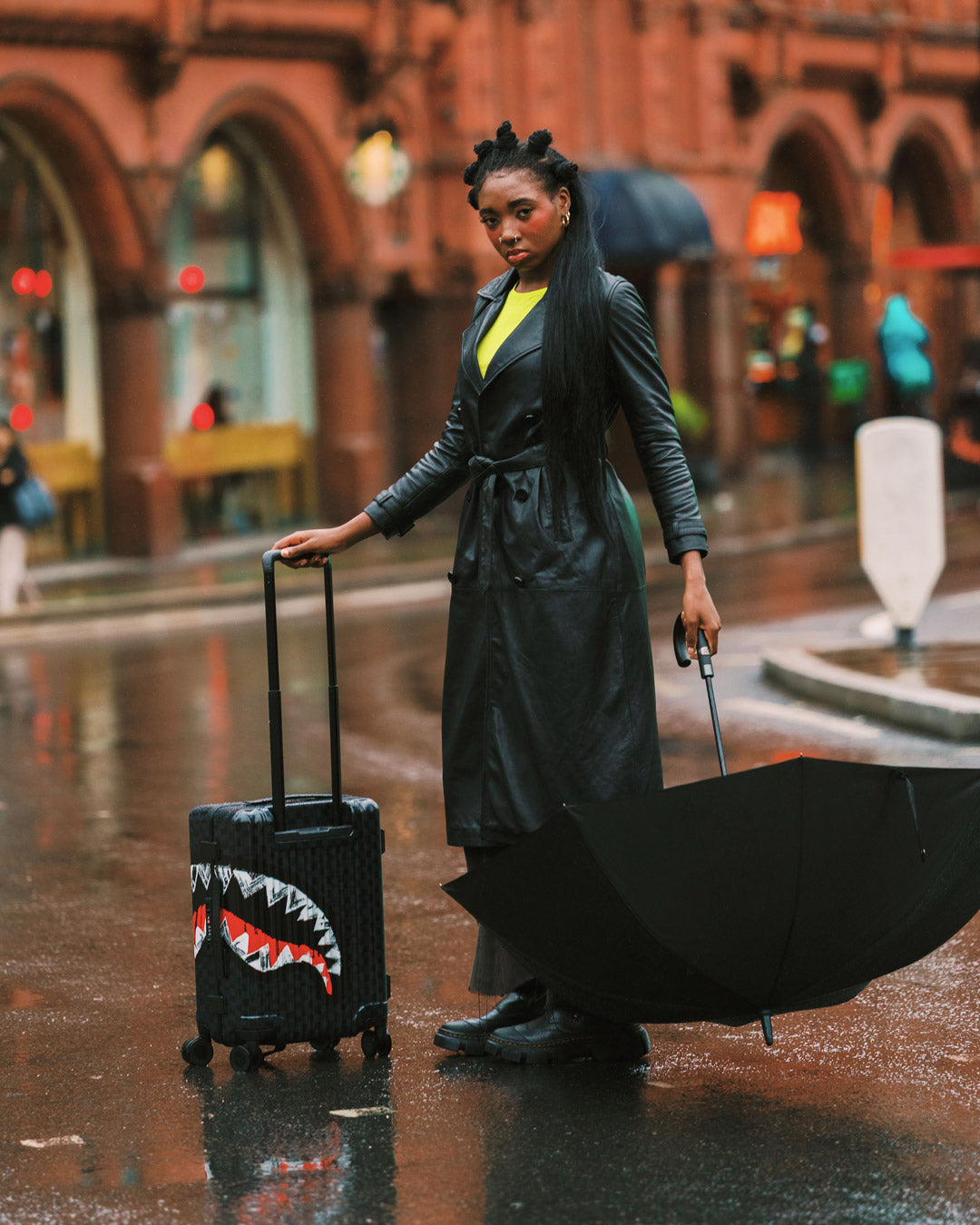 SPRAYGROUND® LUGGAGE SCRIBBLE SHARK CARRY-ON LUGGAGE