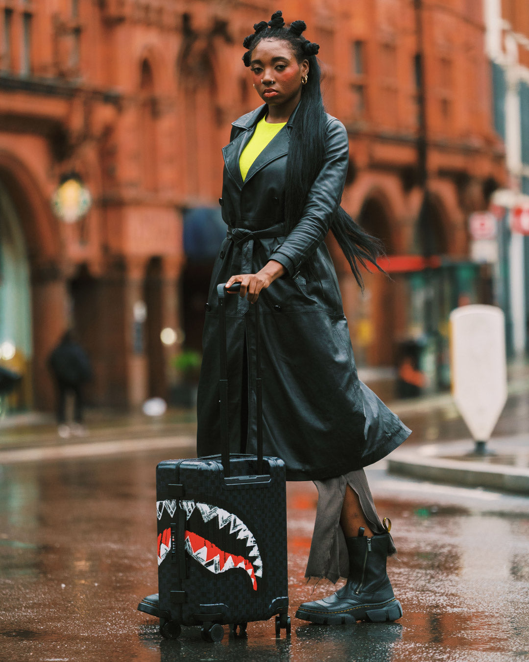 SPRAYGROUND® LUGGAGE SCRIBBLE SHARK CARRY-ON LUGGAGE
