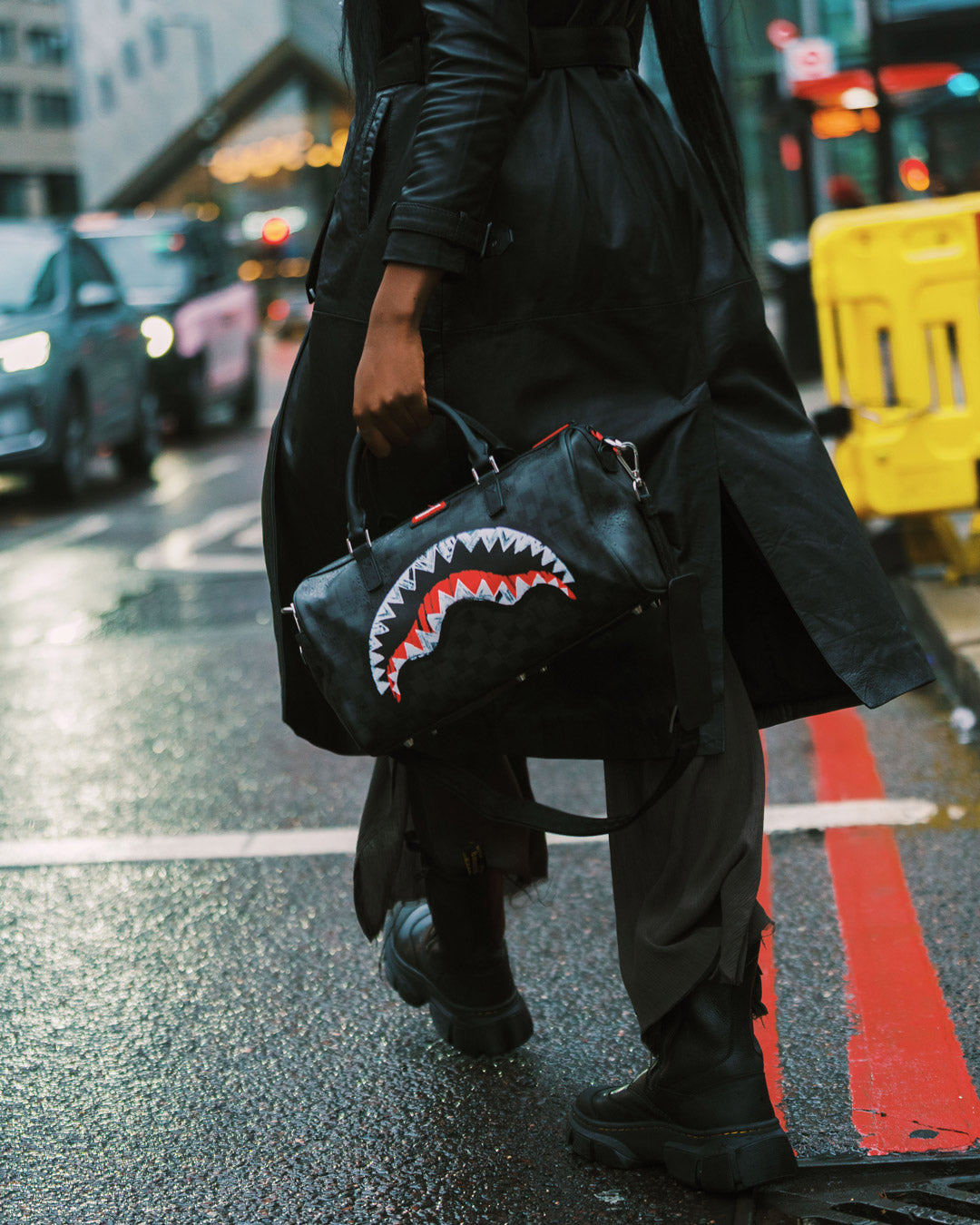 SPRAYGROUND® DUFFLE SCRIBBLE SHARK MINI DUFFLE