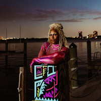 SPRAYGROUND® LUGGAGE A.I. PATH TO THE FUTURE III HARDSHELL CARRY-ON LUGGAGE - SANDFLOWER COLLAB