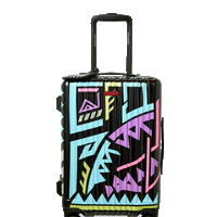 SPRAYGROUND® LUGGAGE A.I. PATH TO THE FUTURE III HARDSHELL CARRY-ON LUGGAGE - SANDFLOWER COLLAB