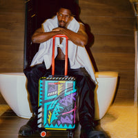 SPRAYGROUND® LUGGAGE A.I. PATH TO THE FUTURE III HARDSHELL CARRY-ON LUGGAGE - SANDFLOWER COLLAB
