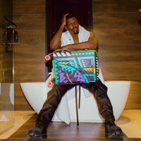 SPRAYGROUND® LUGGAGE A.I. PATH TO THE FUTURE III HARDSHELL CARRY-ON LUGGAGE - SANDFLOWER COLLAB