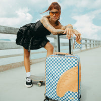 SPRAYGROUND® LUGGAGE LETTER CHECKERS SOFT CARRY-ON LUGGAGE