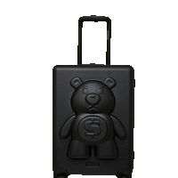 SPRAYGROUND® LUGGAGE MONEYBEAR MOGUL HARDSHELL CARRYON (BLK)