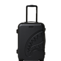 SPRAYGROUND® LUGGAGE CARGO PATCHES SHARKITECTURE CARRY-ON LUGGAGE BLACK WITH EXTRA STICKERS