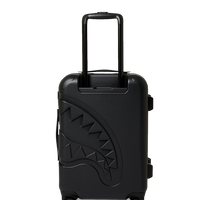 SPRAYGROUND® LUGGAGE CARGO PATCHES SHARKITECTURE CARRY-ON LUGGAGE BLACK WITH EXTRA STICKERS