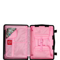 SPRAYGROUND® LUGGAGE PINK SHARKS IN PARIS PATCH CARRY-ON LUGGAGE