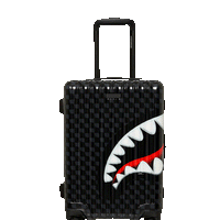 SPRAYGROUND® LUGGAGE SHARKS IN PARIS BALLOON BLACK CARRY-ON LUGGAGE