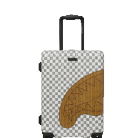 SPRAYGROUND® LUGGAGE EMBOSSED CREAM CHECK CARRY-ON LUGGAGE