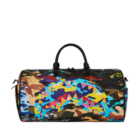 SPRAYGROUND® DUFFLE SLICED AND DICED CAMO DUFFLE