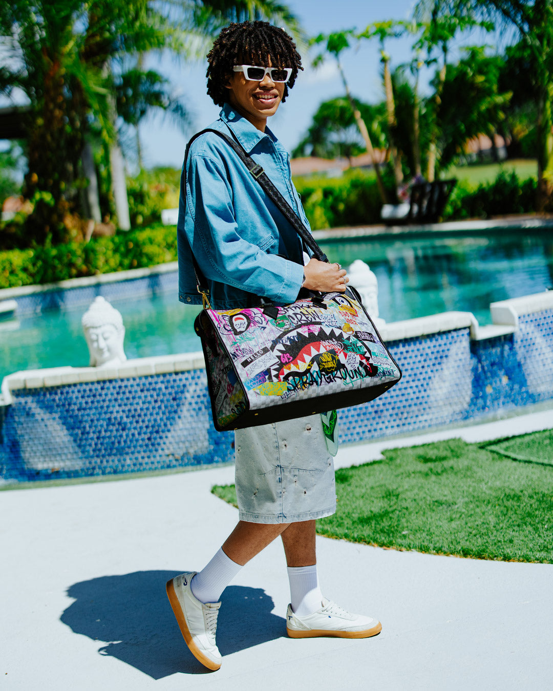 CREATE ANOTHER DAY PYRAMID DUFFLE – SPRAYGROUND®