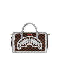 SPRAYGROUND® DUFFLE CREAM AND BROWN TEAR CHECK MINI DUFFLE