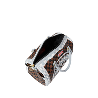 SPRAYGROUND® DUFFLE CREAM AND BROWN TEAR CHECK MINI DUFFLE