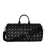 SPRAYGROUND® DUFFLE GRAY PEEKING CHARACTER CHECK DUFFLE
