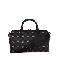 SPRAYGROUND® DUFFLE GRAY PEEKING CHARACTER CHECK MINI DUFFLE