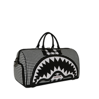 SPRAYGROUND® DUFFLE PORSCHE MIXED PEPITA SHARK COLLAB LARGE DUFFLE - LIMITED EDITION