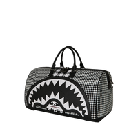 SPRAYGROUND® DUFFLE PORSCHE MIXED PEPITA SHARK COLLAB LARGE DUFFLE - LIMITED EDITION
