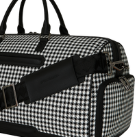 SPRAYGROUND® DUFFLE PORSCHE MIXED PEPITA SHARK COLLAB LARGE DUFFLE - LIMITED EDITION