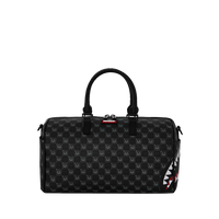 SPRAYGROUND® MINI DUFFLE SHARKS IN PARIS WTF BUBBLY BLACK CHECK MINI DUFFLE