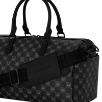 SPRAYGROUND® MINI DUFFLE SHARKS IN PARIS WTF BUBBLY BLACK CHECK MINI DUFFLE