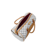 SPRAYGROUND® MINI DUFFLE EMBOSSED CREAM CHECK MINI DUFFLE