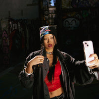 SPRAYGROUND® HAT SPLIT KNIT GRAFF BEANIE